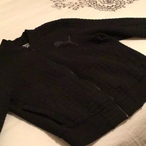 Black Logo Puma Jacket